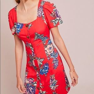 Anthropologie Maeve Caldwell Buttondown Dress